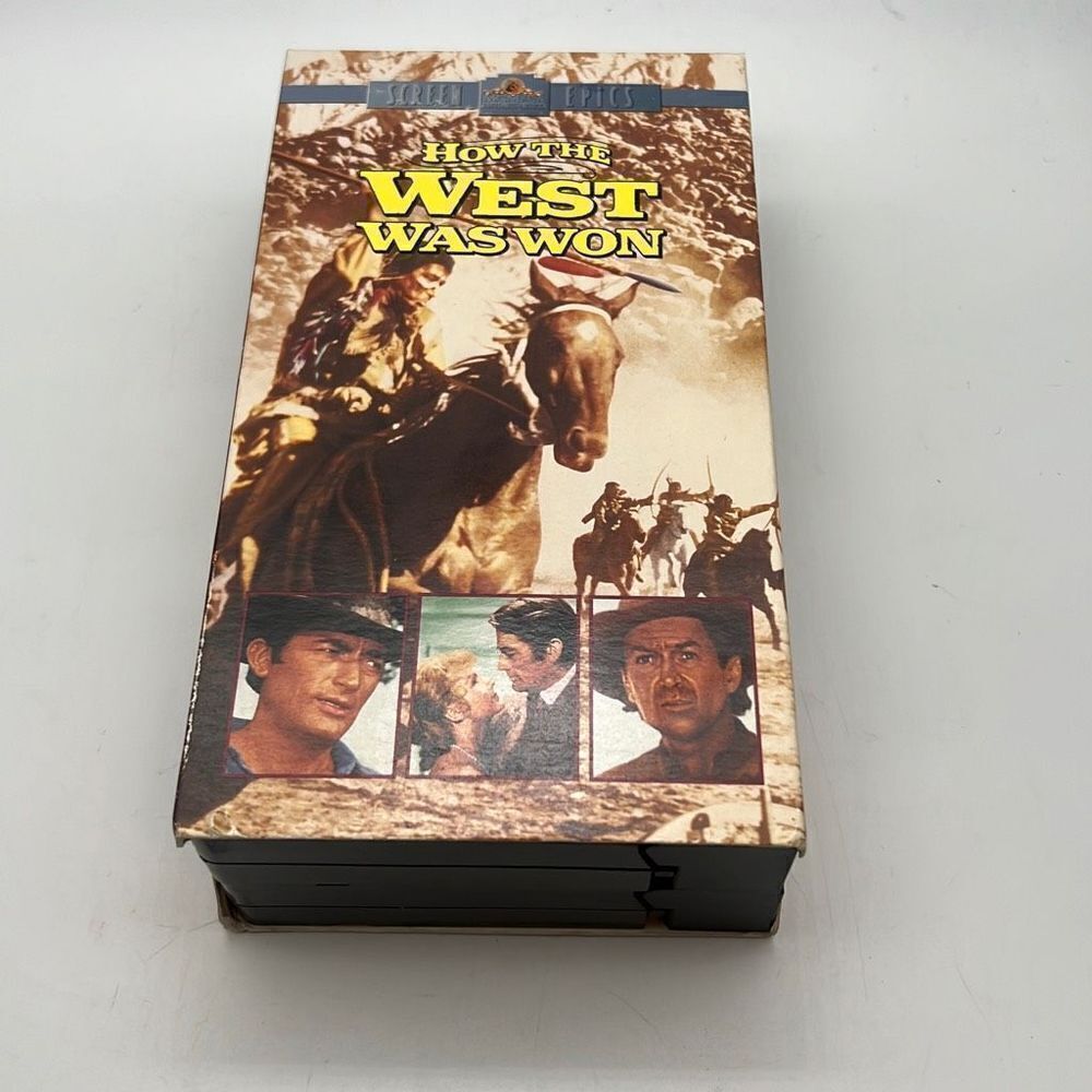 How The West Was Won VHS 1962 Henry Fonda Gregory Peck John Wayne‎ 3 Oscars